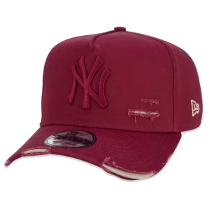 Boné 9FORTY A-Frame Aba Curva Ajustável Destroyed MLB New York Yankees - Image 2