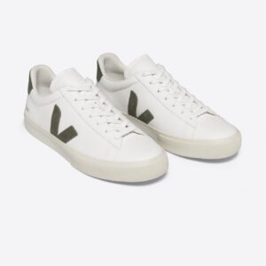 TENIS VEJA CAMPO LEATHER WHITE KAKI - Image 3